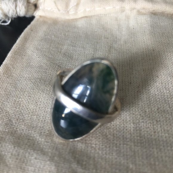 Pamela Love "Savanah ring" in sterling silver with inlay - Picture 6 of 8